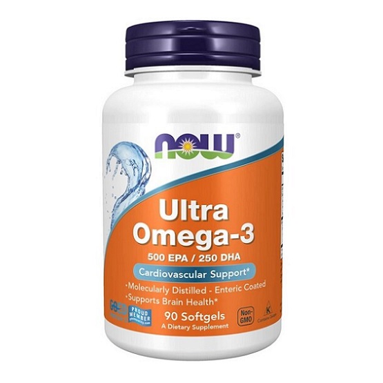 NOW Foods Ultra Omega 3 Fish Oil 90 Softgels