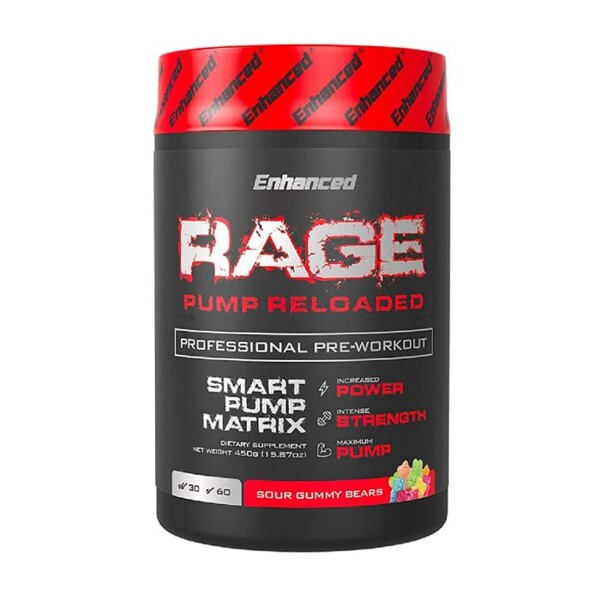 Enhanced Labs Rage Pump Reloaded - Sour Gummy Bear, 60 Servings