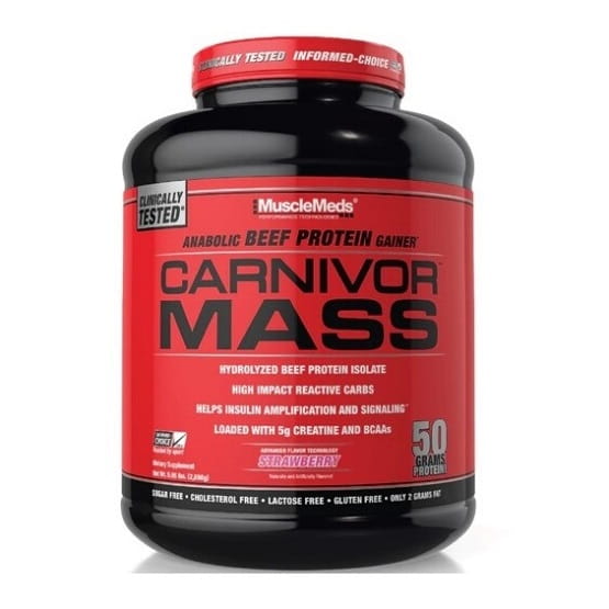 MuscleMeds Carnivor Mass Strawberry 6lbs