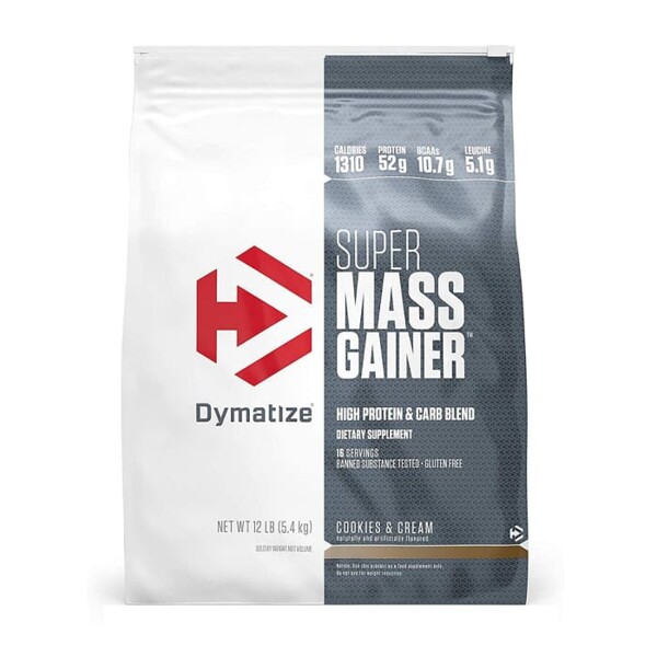 Dymatize Super Mass Gainer - Cookies & Cream, 12 lb