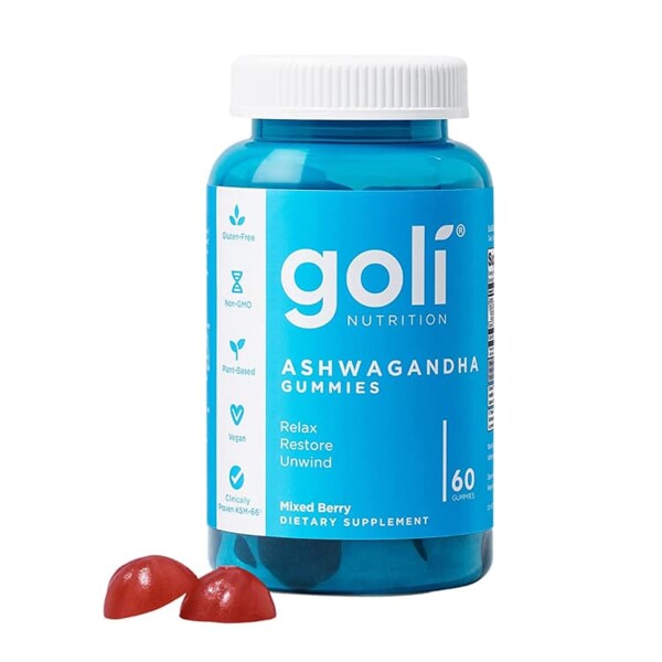 Goli Nutrition Ashwagandha Gummy - Mixed Berry, 300 g, 60 Pieces