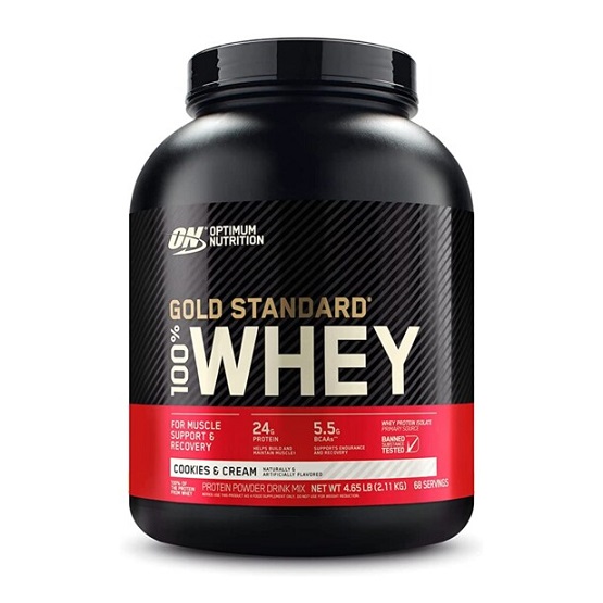 Optimum Nutrition Gold Std 100% Whey C&C 5lb 4/Cs