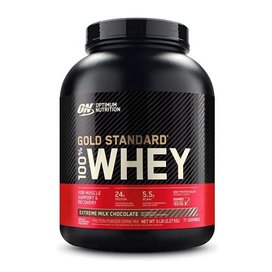 Optimum Nutrition Gold Std 100% Whey Ex M Chocolate 5lb 4/Cs